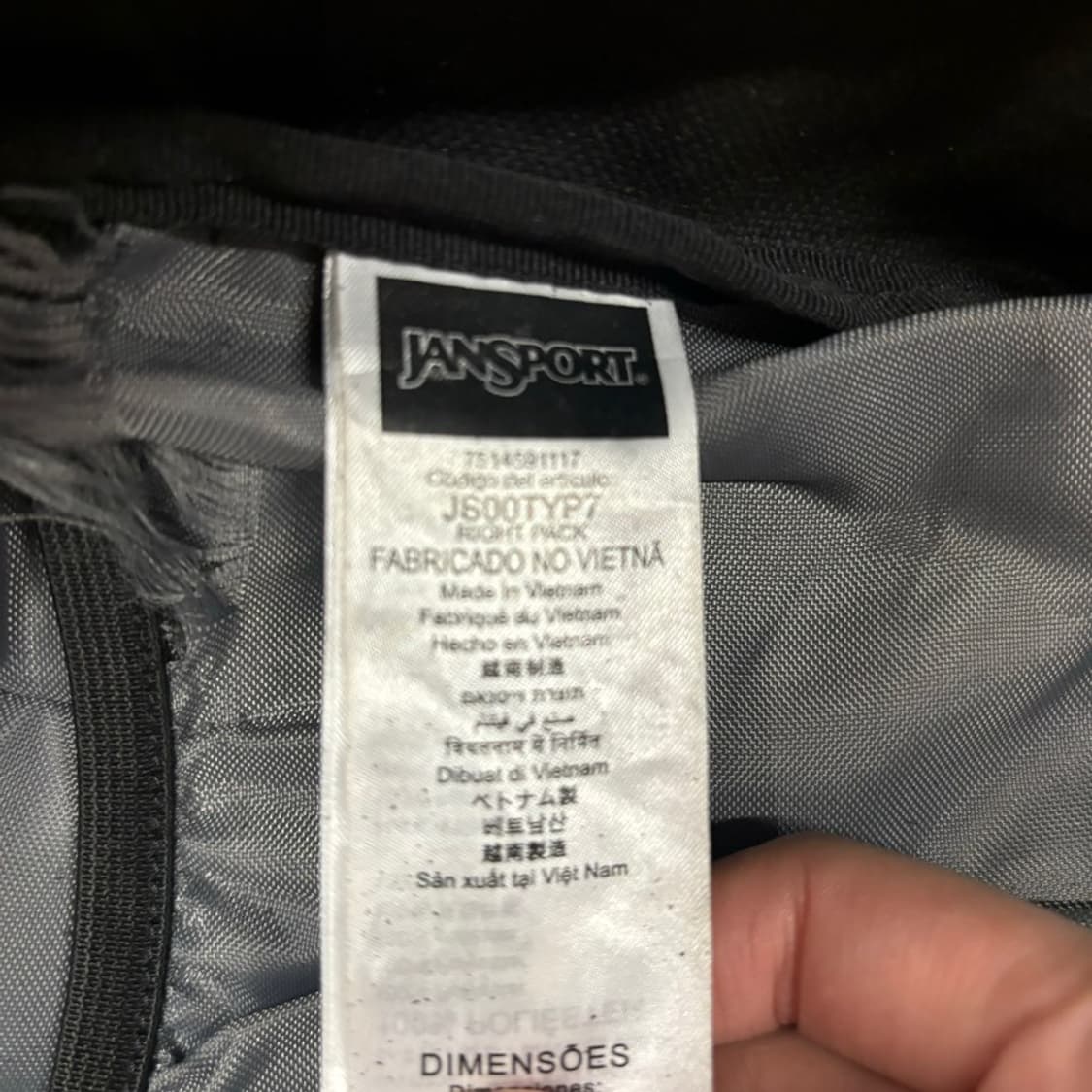 잔스포츠 블랙 브라운 백팩 가방  상품이미지4