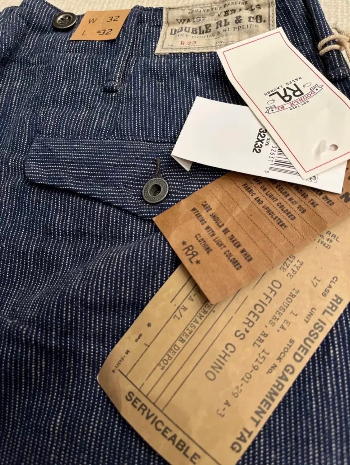 RRL INDIGO BLUE WABASH STRIPED PANTS 상품이미지9