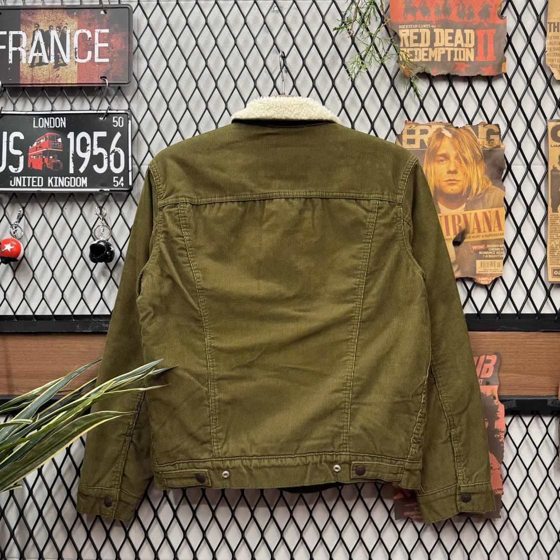 리바이스 타입 3 쉐르파 코듀로이 트러커 자켓 카키 상품이미지2