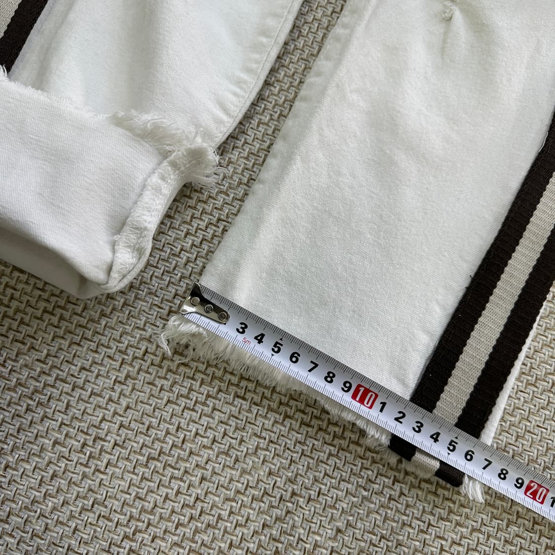 실측확인 화이트 여성용 팬츠 0326D 상품이미지8