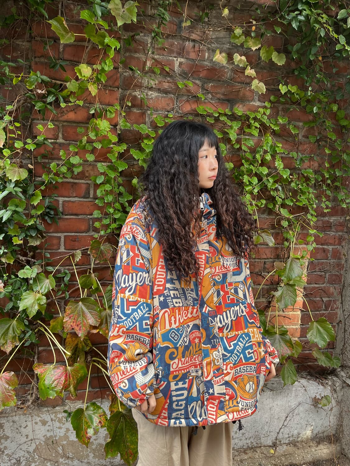 카툰패턴 코듀로이 아우터 상품이미지2