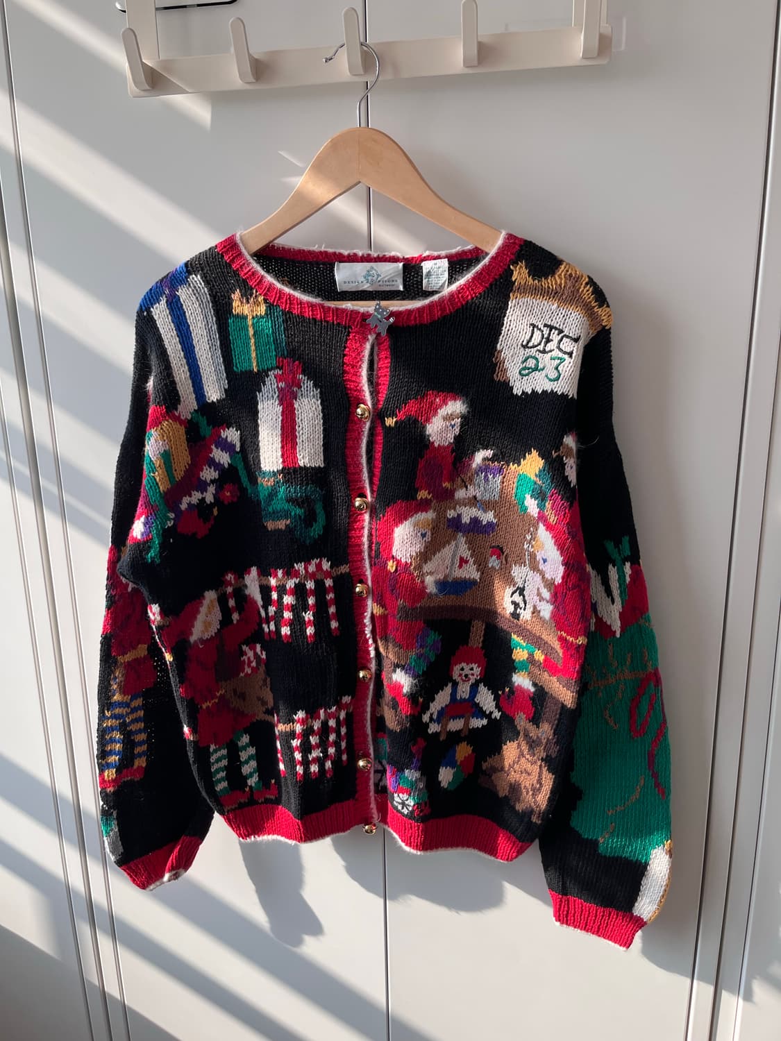 Design ptions 크리스마스 작업실 니트 가디건 상품이미지5