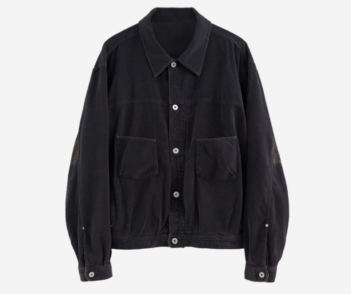 [2] 폴리테루 유즈드 트러커 자켓 다크퍼플네이비 상품이미지1