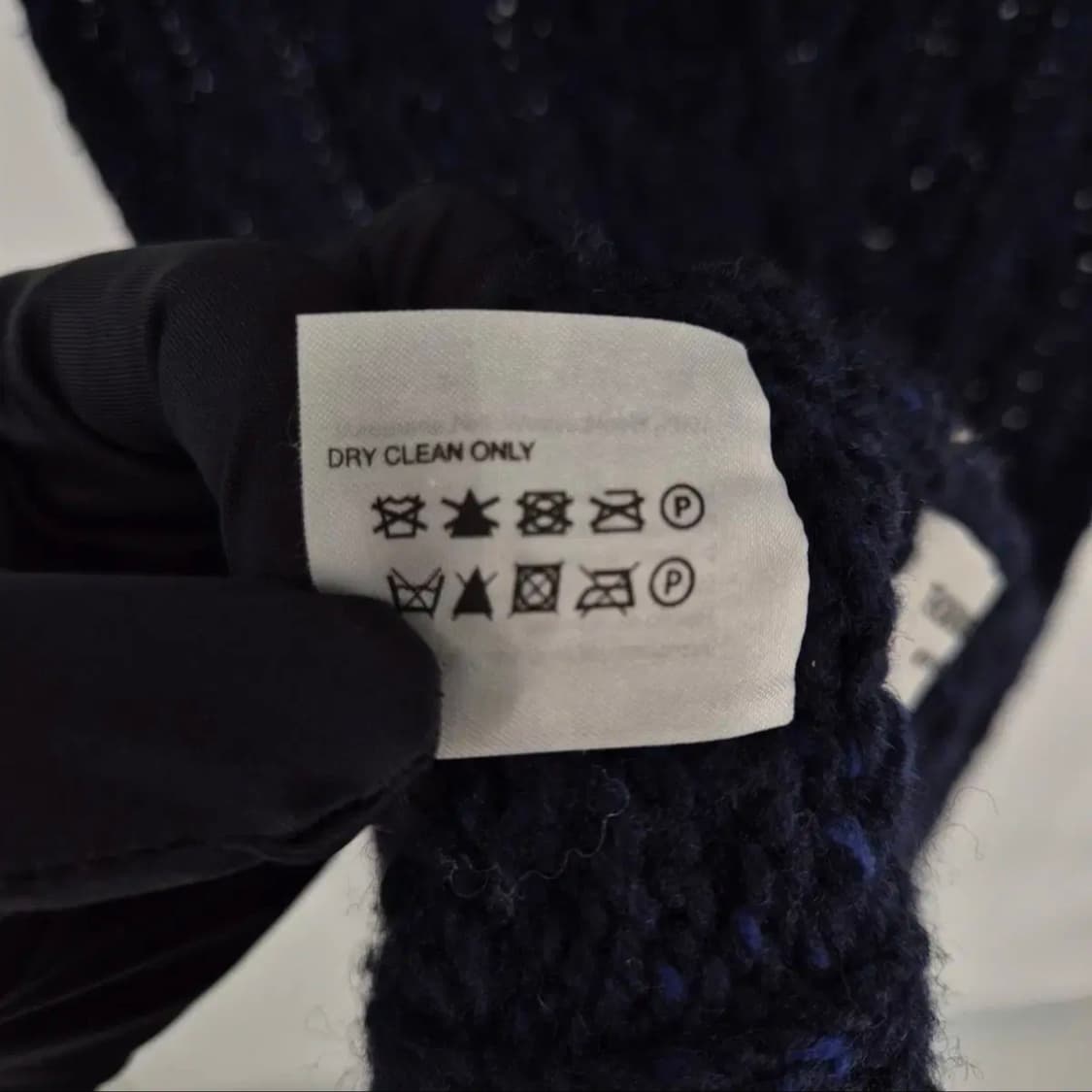 [감정완료] 톰브라운 사선완장 후디 머플러 목도리 네이비 상품이미지8