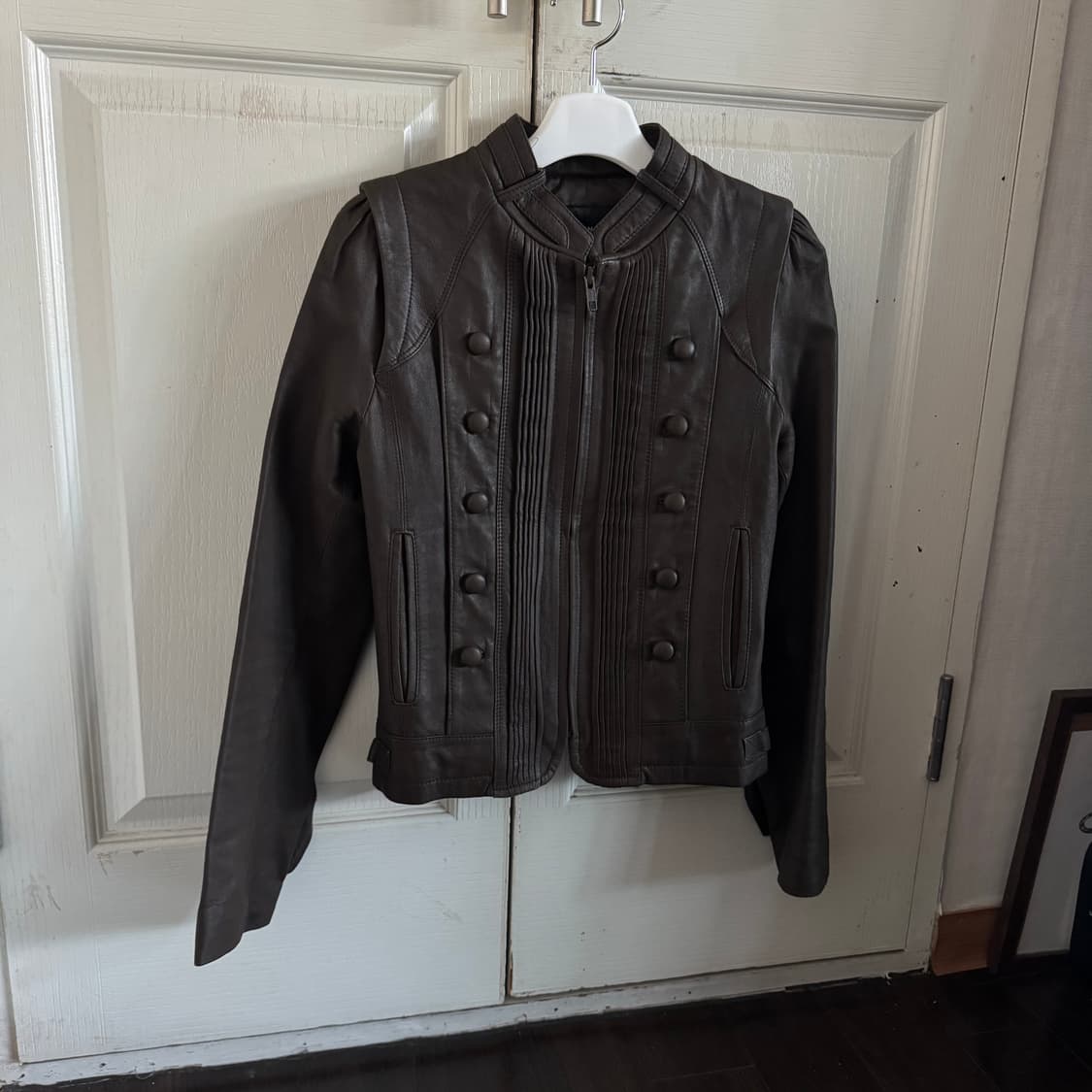 Leather Napoleon Jacket 상품이미지1