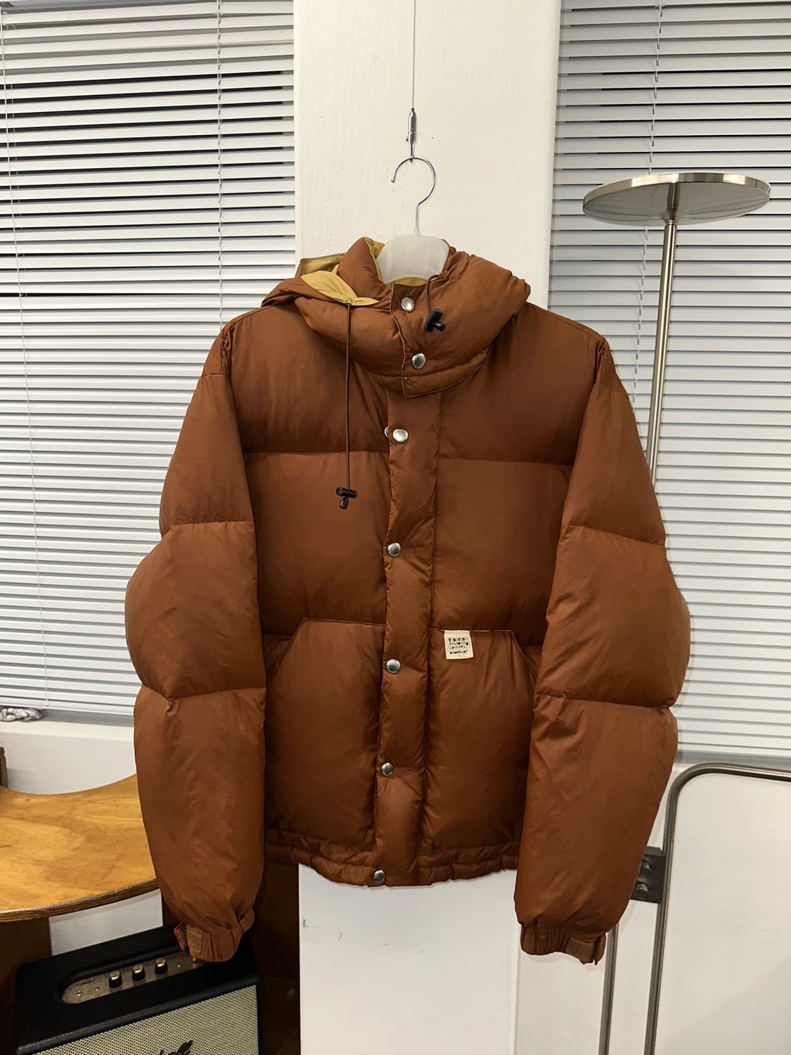 YESEYESEE 덕다운 후드 패딩 (M)브라운 상품이미지1