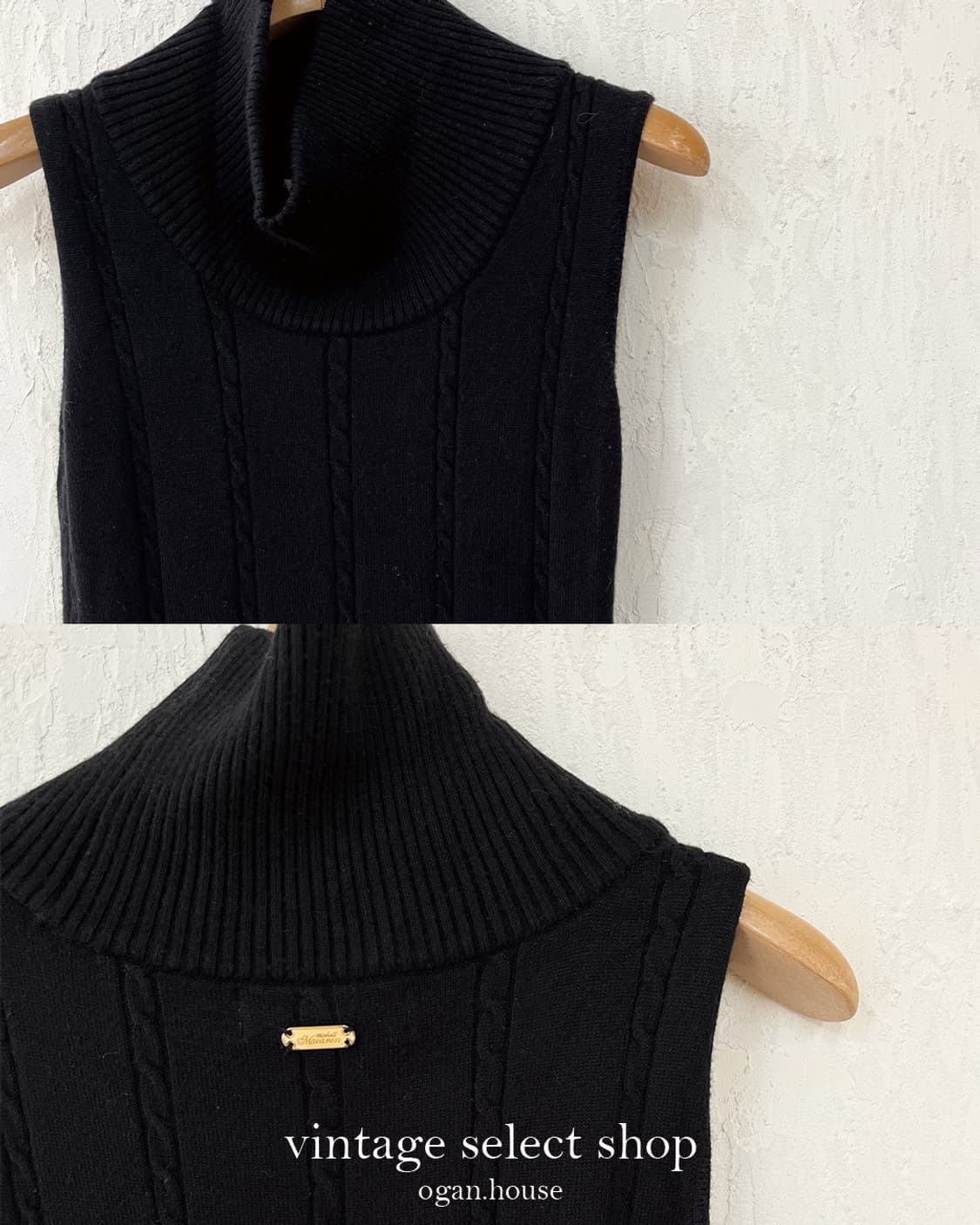 vintage turtleneck sleeveless knit top 상품이미지6