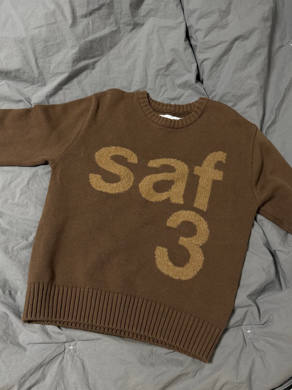 사파리스팟 1/2 베이직 사파리 니트 브라운 상품이미지3