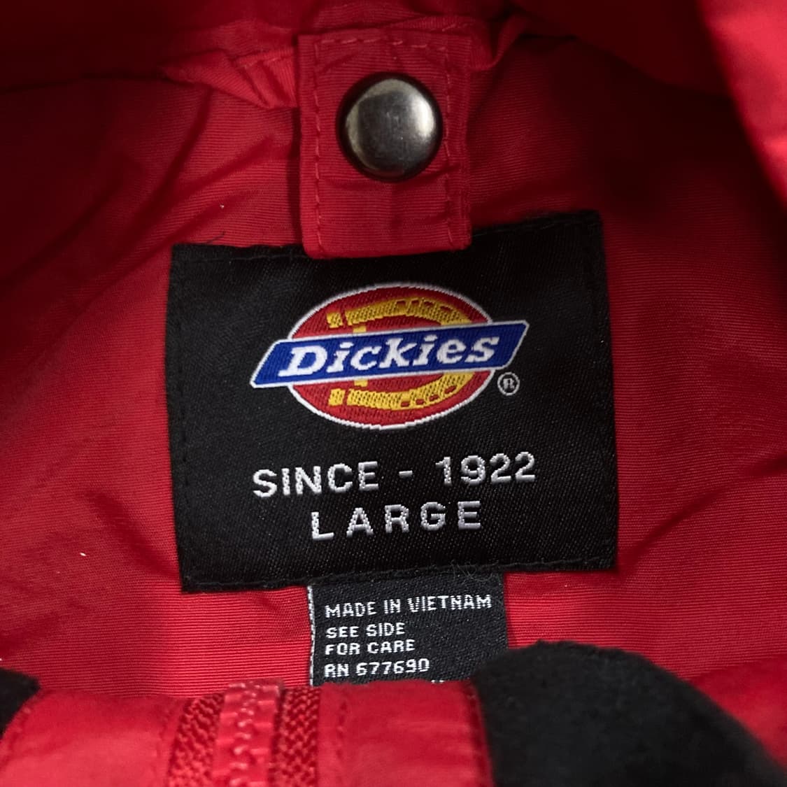 디키즈 스몰 로고 레드 바람막이 상품이미지3