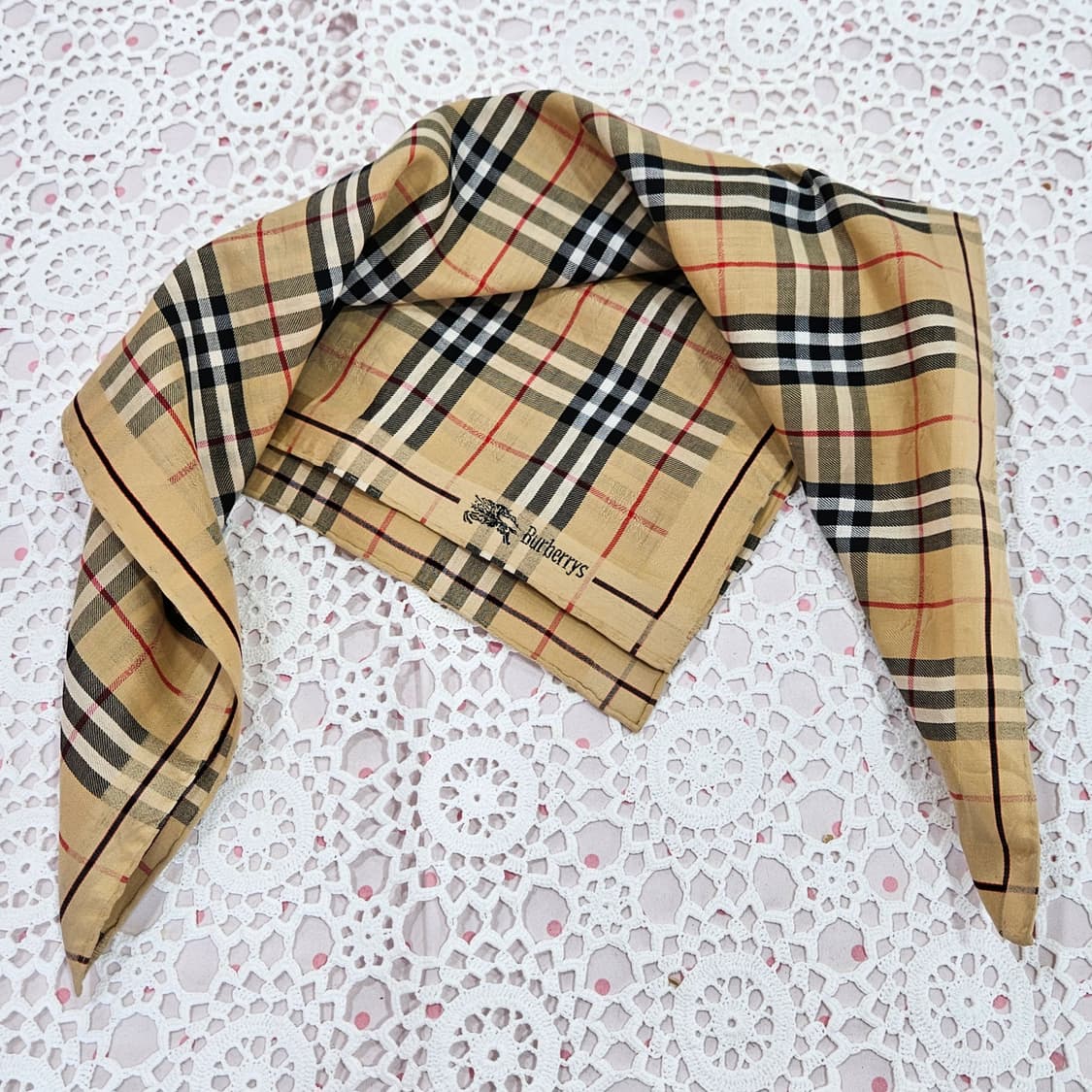 버버리(Burberrys) 빈티지 노바체크 손수건 상품이미지1