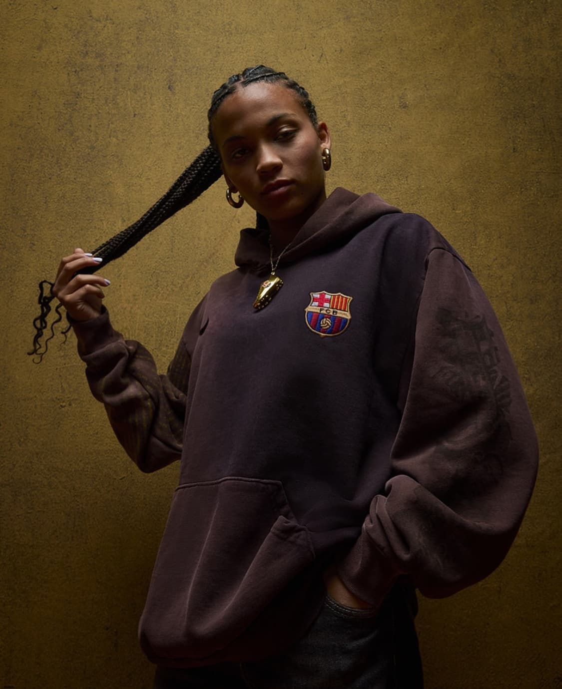 Nike x FC Barcelona x Travis Scott 후드티 S 상품이미지6