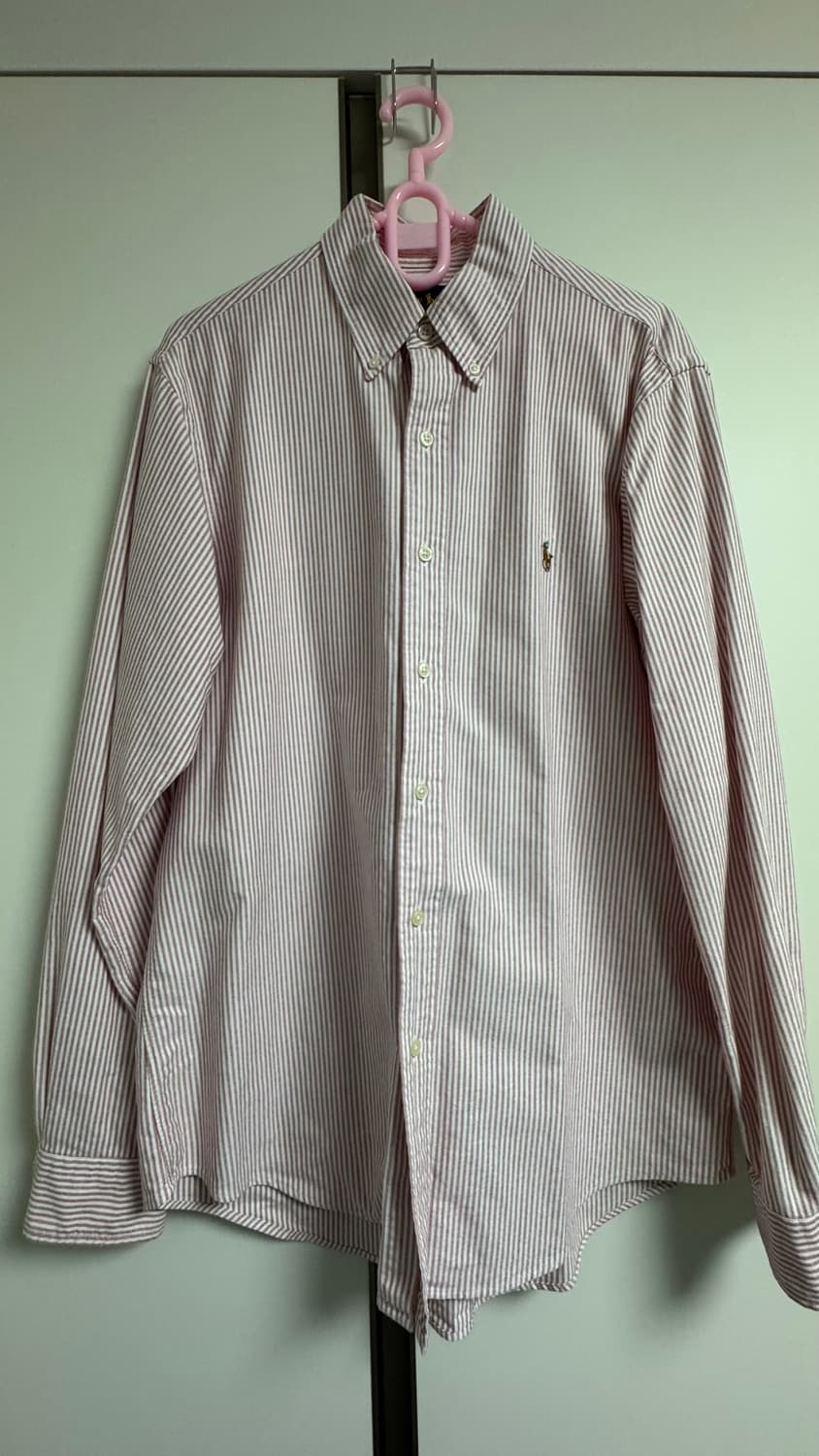 [M] 폴로 랄프 로렌 옥스포드 핑크 스트라이프 셔츠 상품이미지2