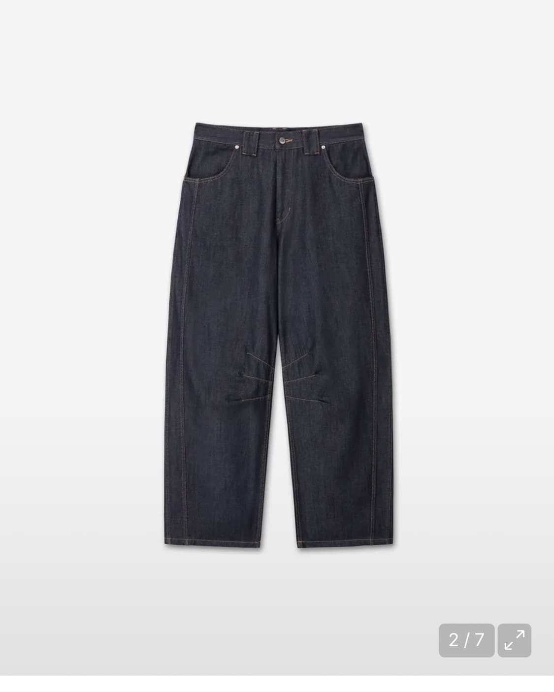 [9999xHeoYool] Technical Curved Denim 상품이미지2