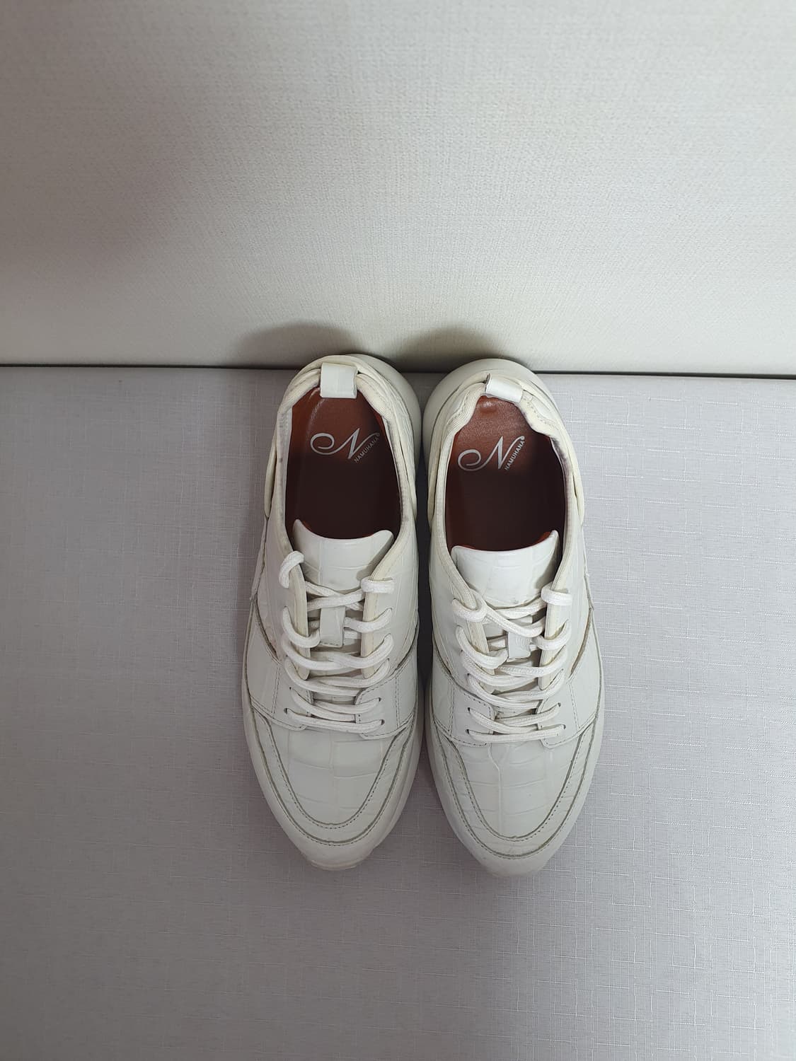 230mm 나무하나 cuir 베이지 스니커즈 키높이 상품이미지2