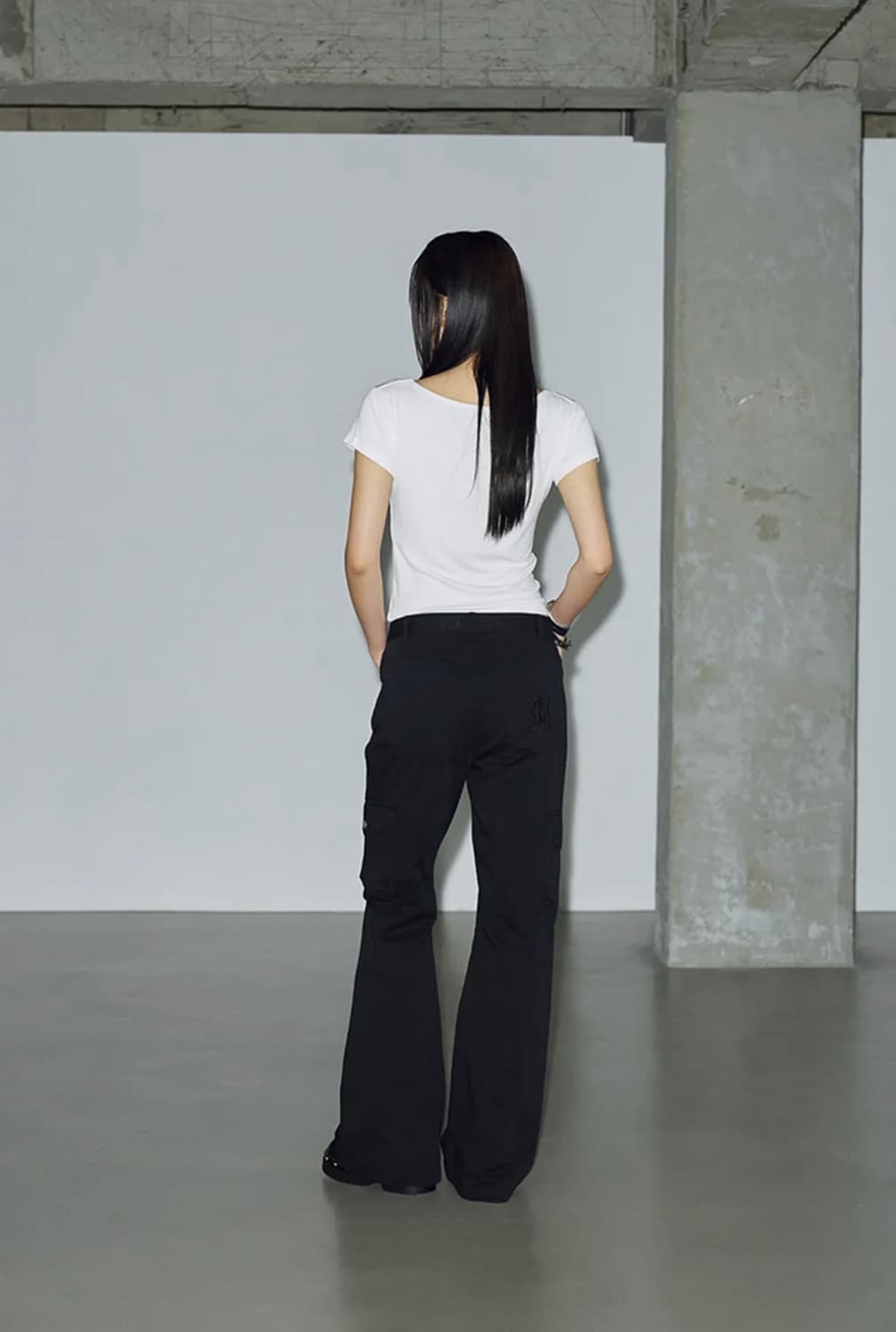 헬레네파리스 피그먼트 부츠컷 카고 팬츠 상품이미지5