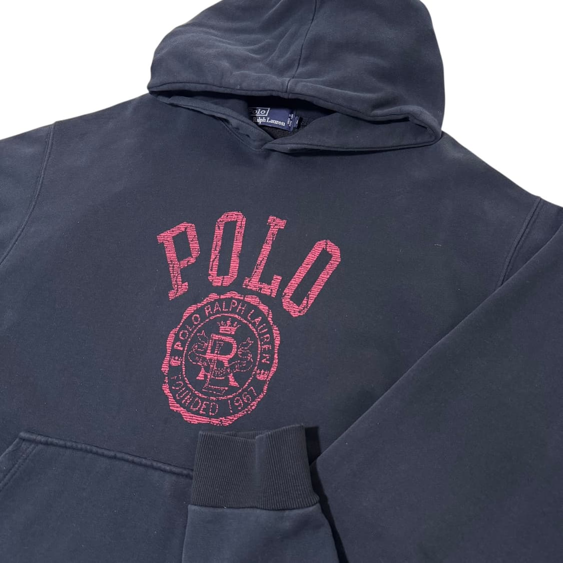 폴로 랄프로렌 클레식 로고 블랙 후드티 상품이미지3