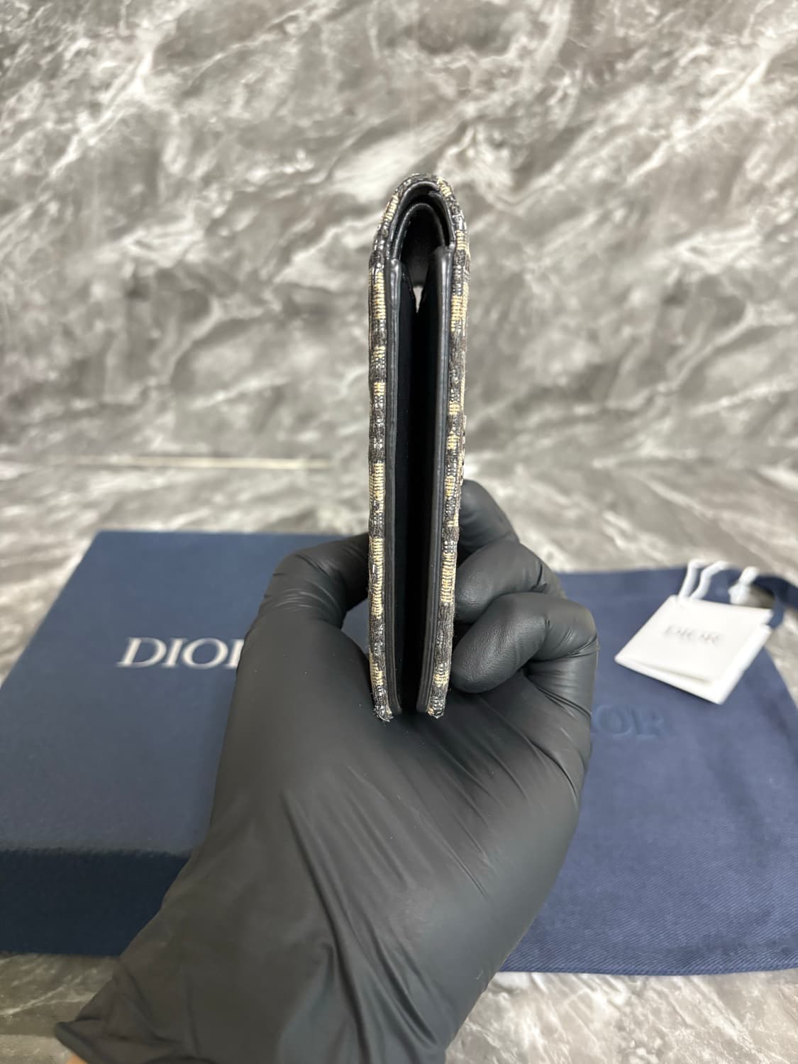 디올 오블리크 자카드 반지갑 상품이미지6