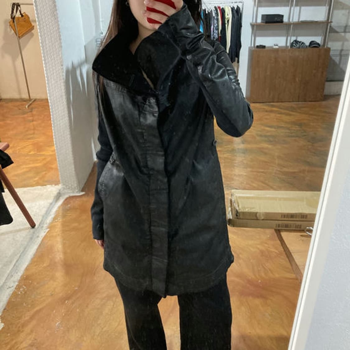릭 오웬스(Rick Owens) 다크웨어 터틀넥 하이넥 자켓 상품이미지9