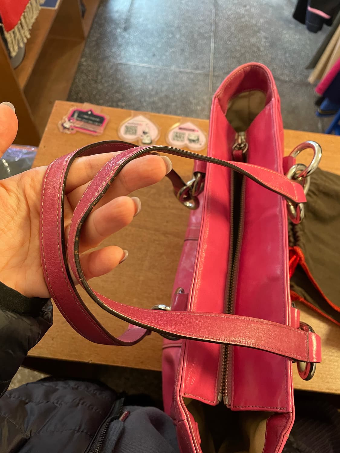 코치 핑크가죽 숄더&토트백 [무배] 상품이미지7