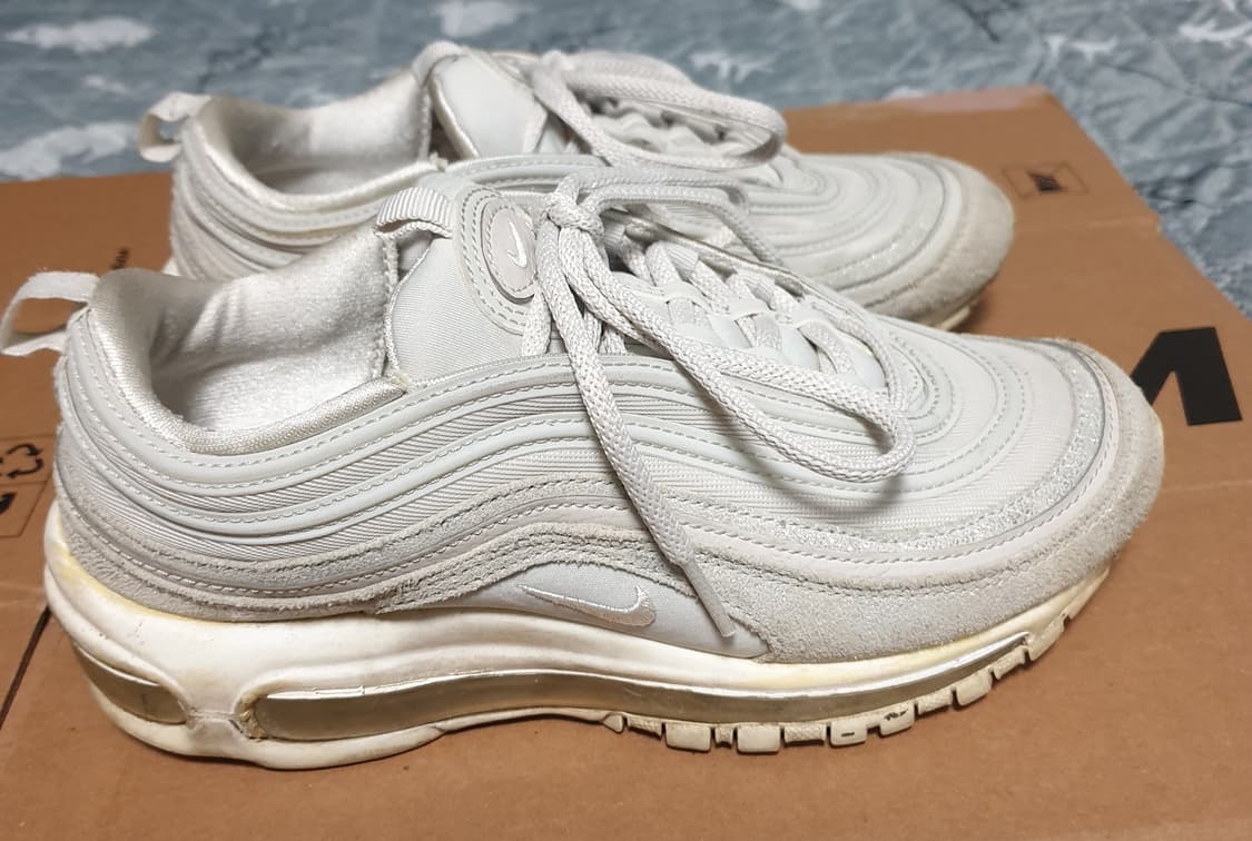 (희귀매물) 나이키 에어맥스97 라이트 본 화이트 (250) 상품이미지2