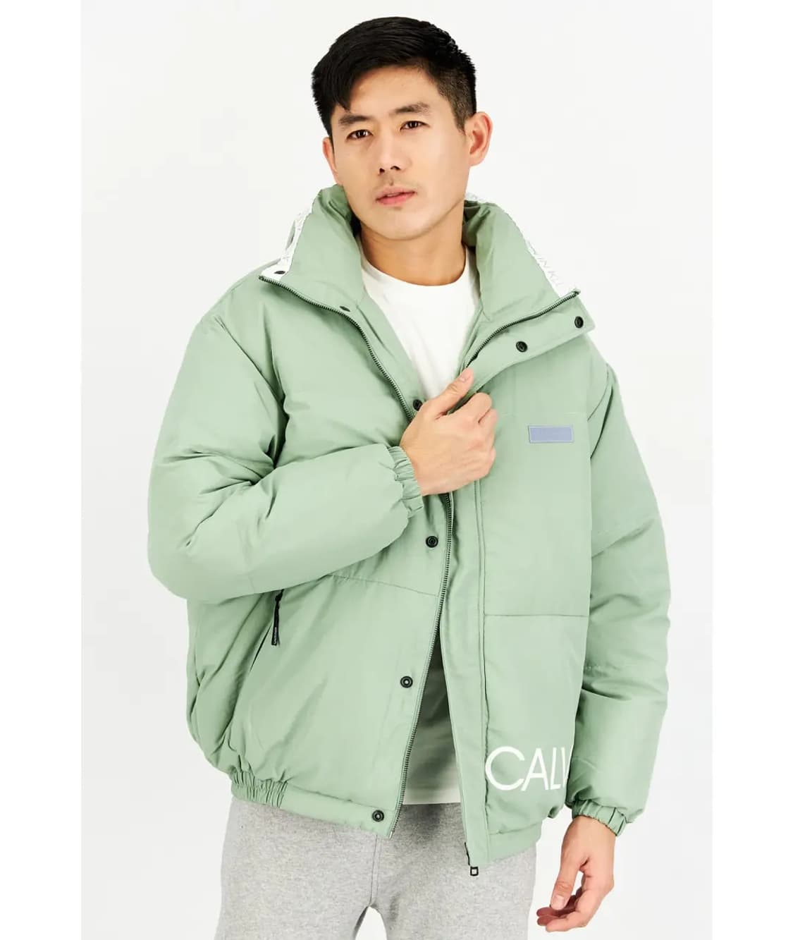 캘빈클라인 진스 빅로고  패딩 민트/세이지그린 공용 상품이미지8