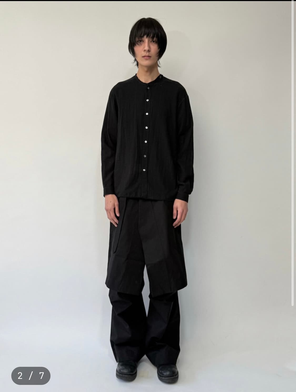 [52] san263-1 레이어드 스커트 팬츠 상품이미지1