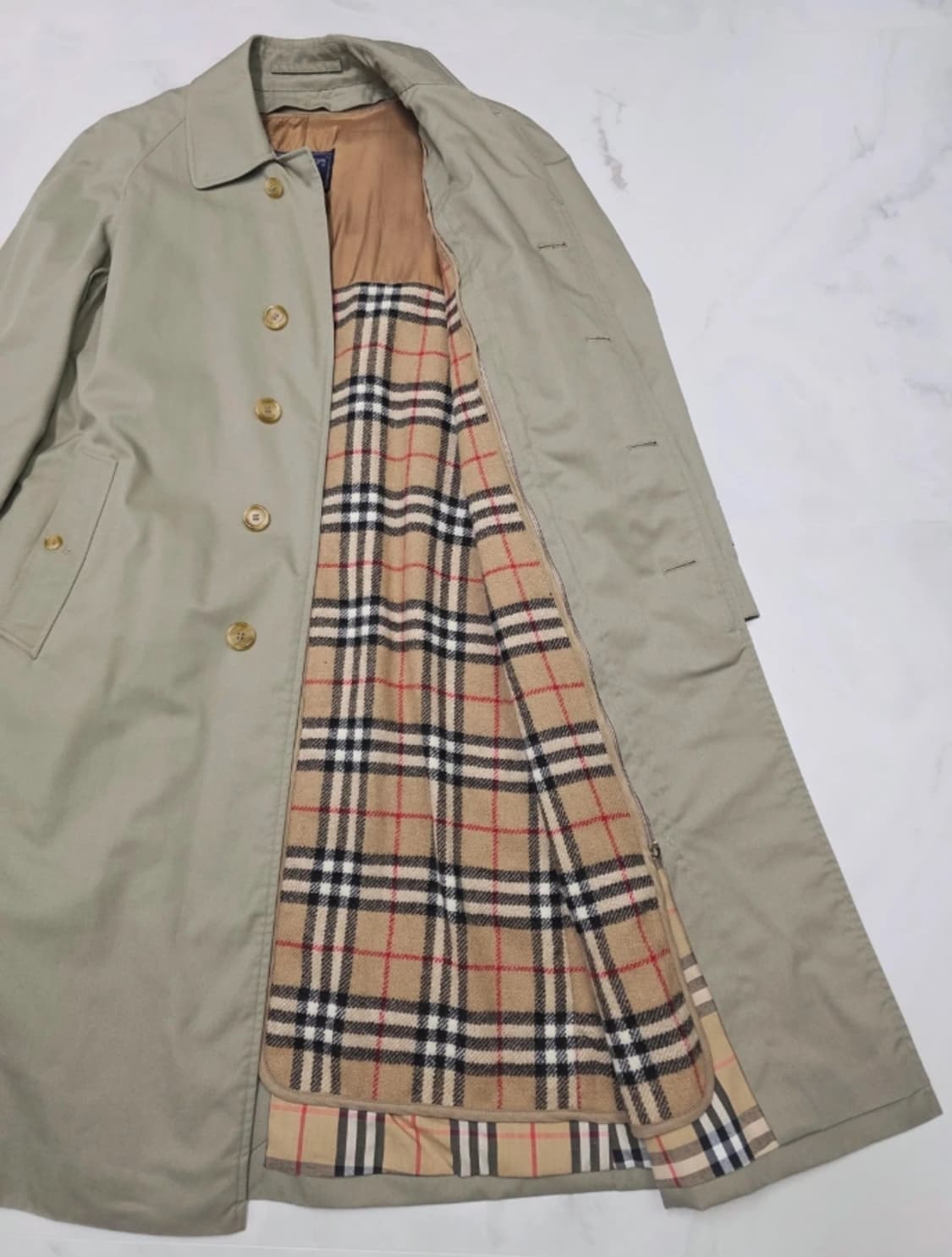 버버리 트렌치 코트 울내피 탈부착 100 상품이미지4
