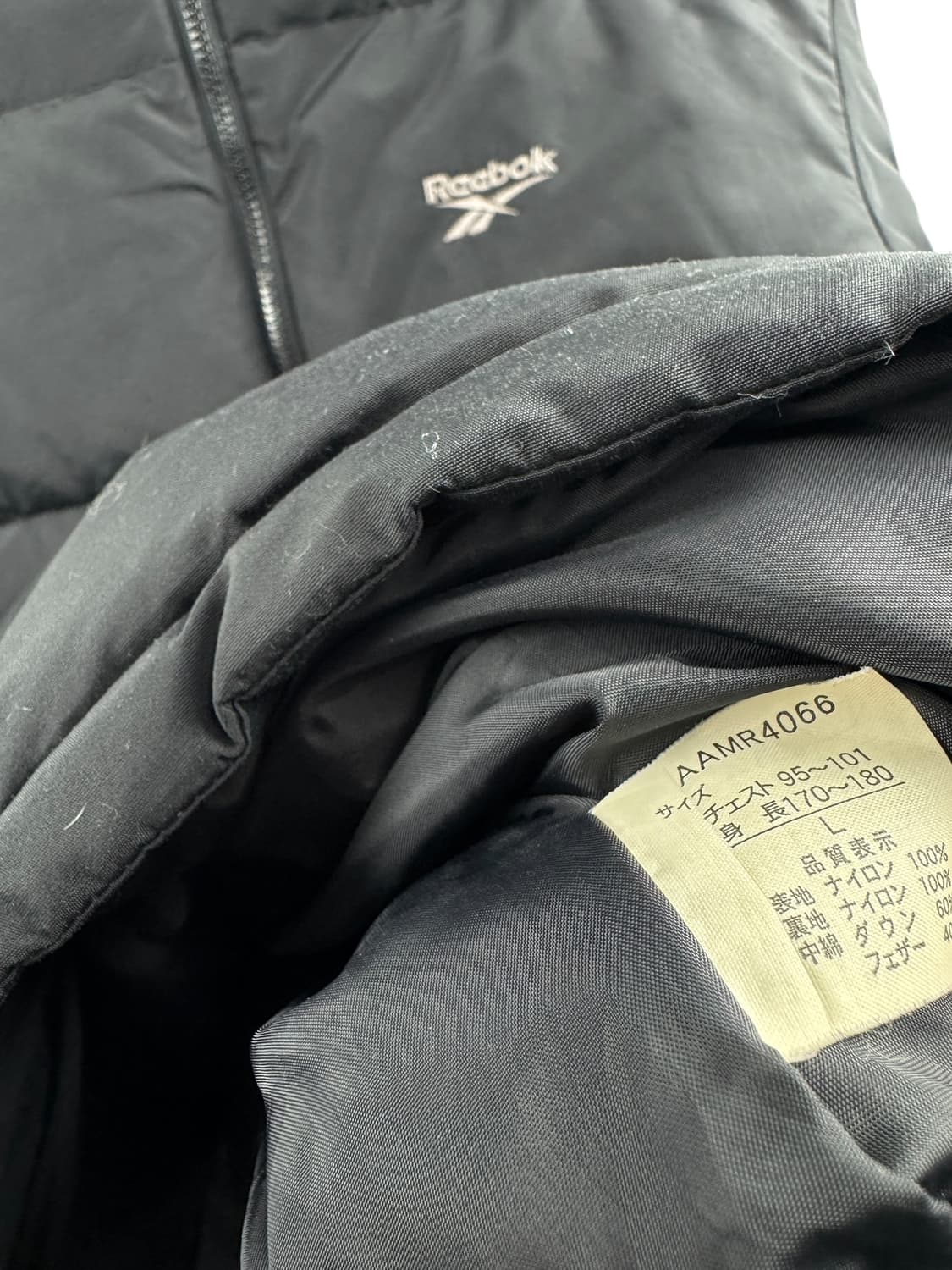 리복 올드스쿨 블랙 패딩1536 상품이미지5