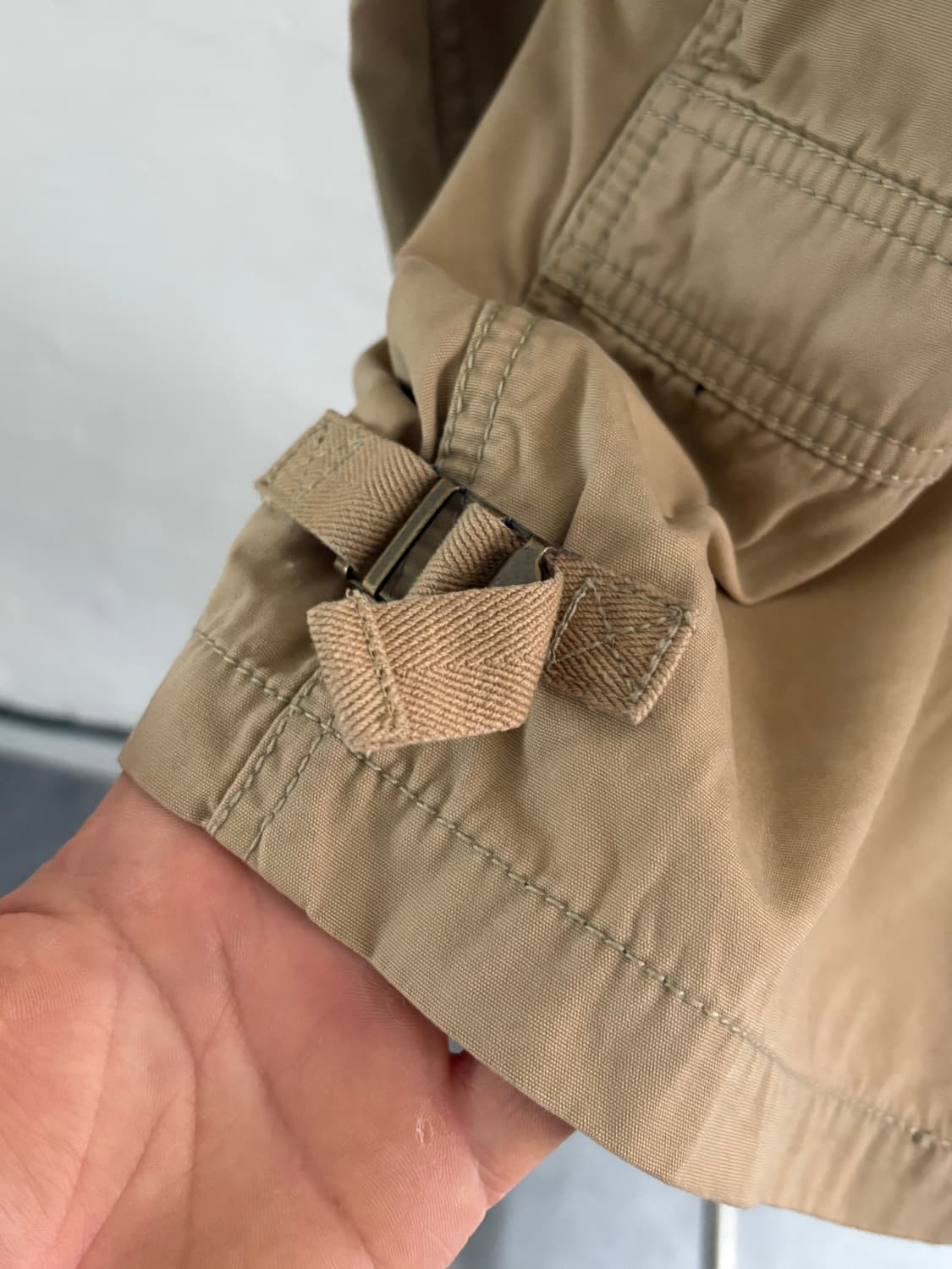 Polo 폴로 랄프로렌 베이지 컬러 엘보우자수 코튼 헤링턴 자켓 상품이미지6