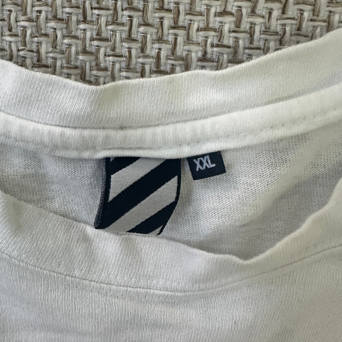 XXL 빈티지 화이트 빅사이즈 반팔티 0414D 상품이미지2