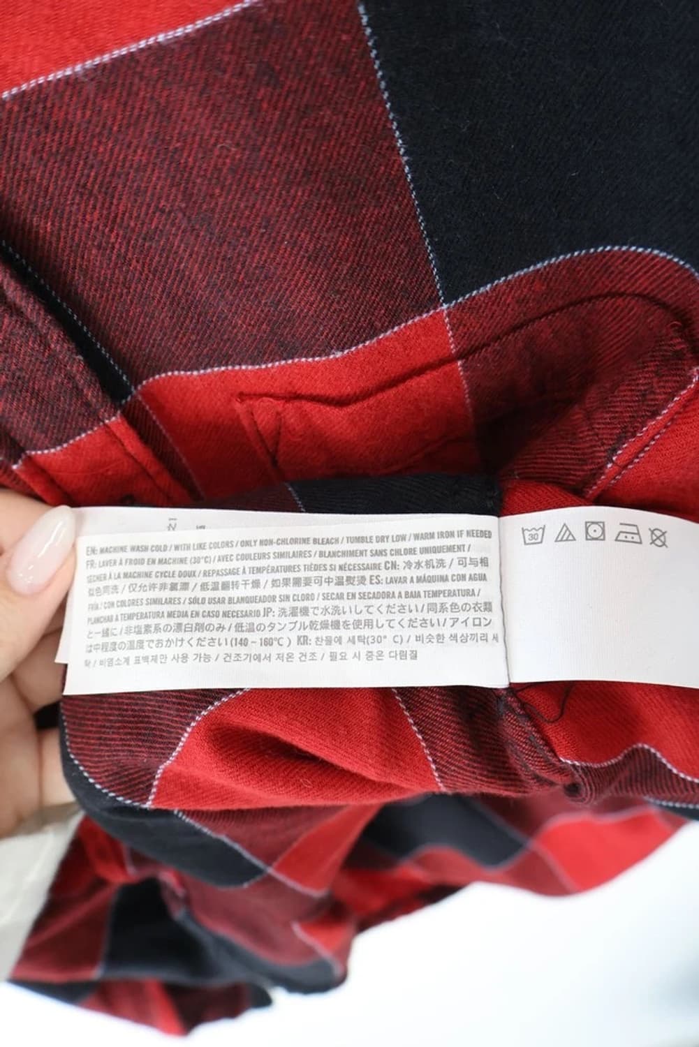 Abercrombie Red Black Plaid Shirt 상품이미지7