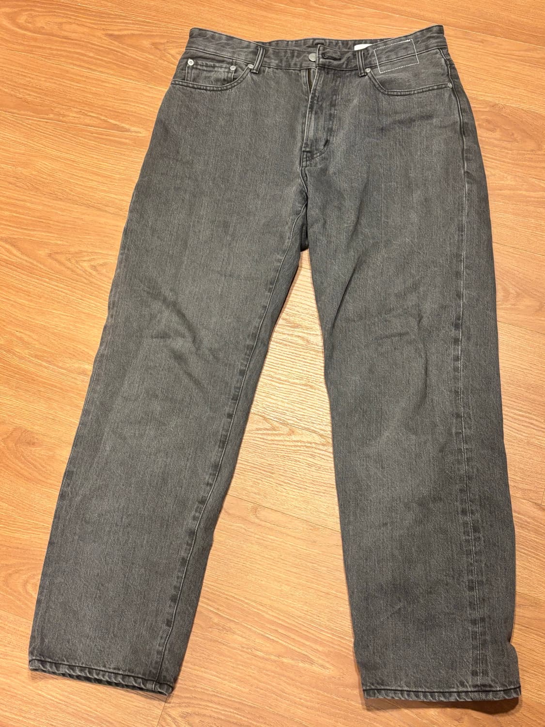 카키스 셀비지 그레이 팬츠 상품이미지3