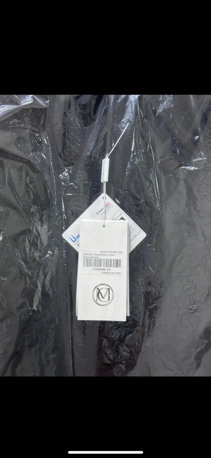 마마가리 22FW 캐시펠트 발마칸 코트 카키브라운 - 50사이즈 상품이미지5