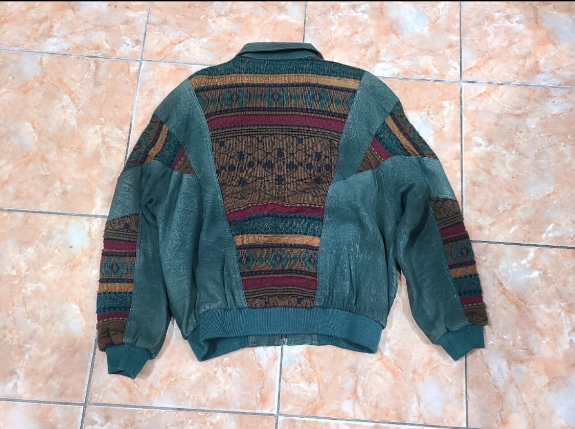 Echt Leder 양가죽 니트 하이브리드 자켓 상품이미지2