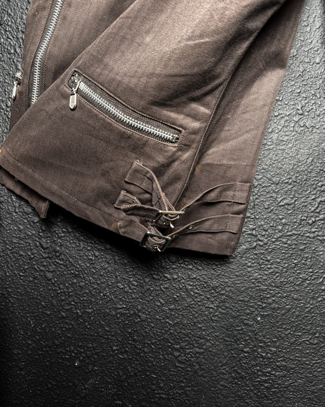 Vintage – Brown Rider Zip Vest 상품이미지8