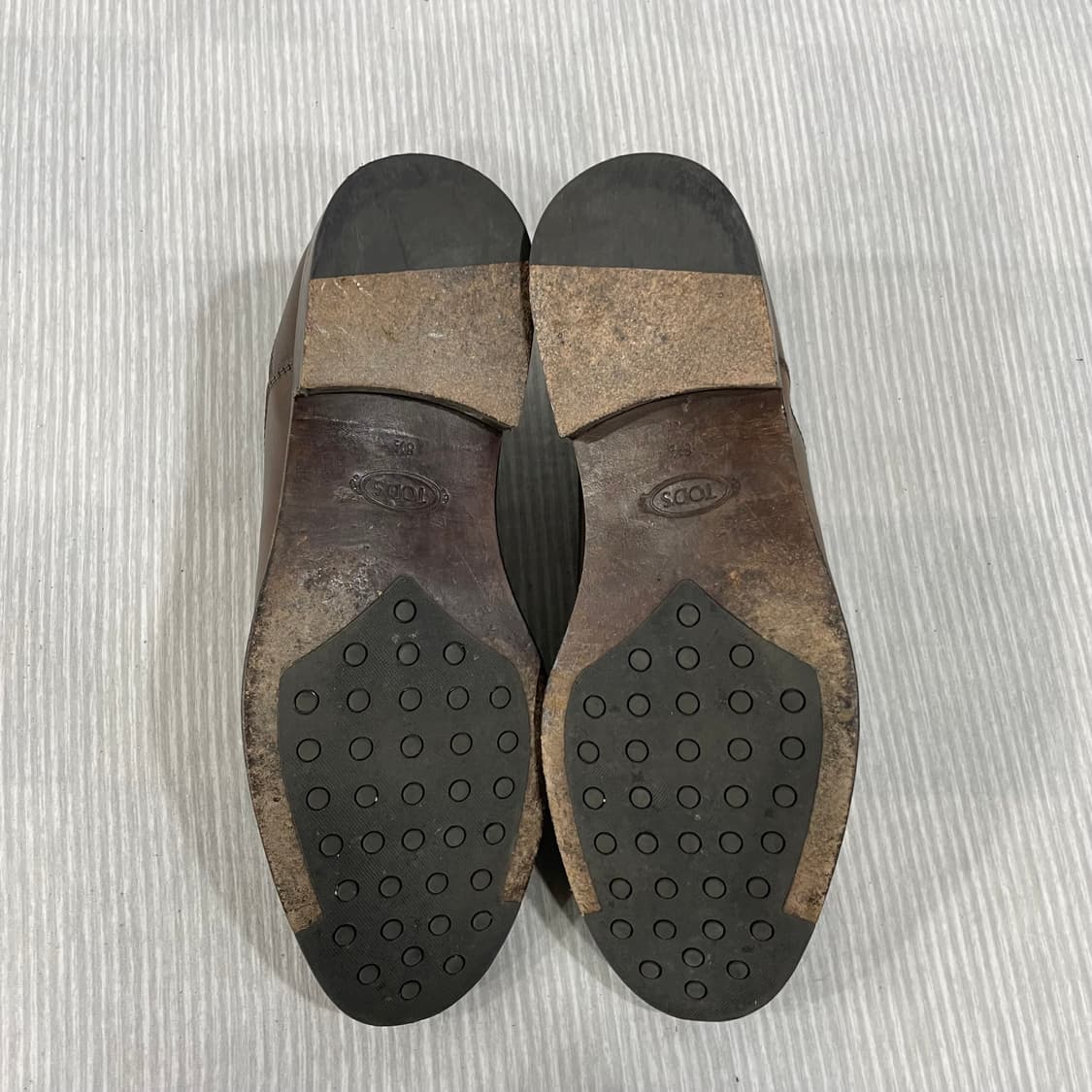 576) TOD'S 토즈 브라운 레더 더비 슈즈 8.5 상품이미지7