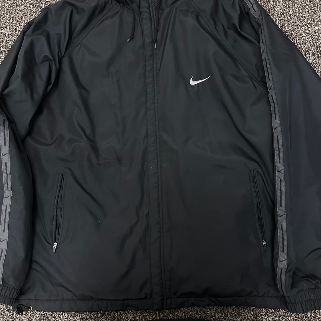 NIKE 나이키 기모 바람막이 자켓 블랙 2XL 상품이미지3