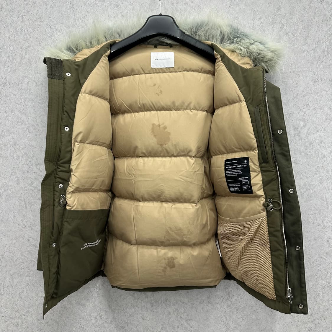 95 라이풀 남자 라쿤퍼 덕다운 패딩 상품이미지3