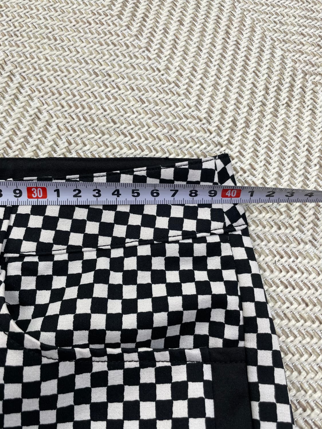 까스텔바작 여성 체크 패턴 바지 L(76) 상품이미지6