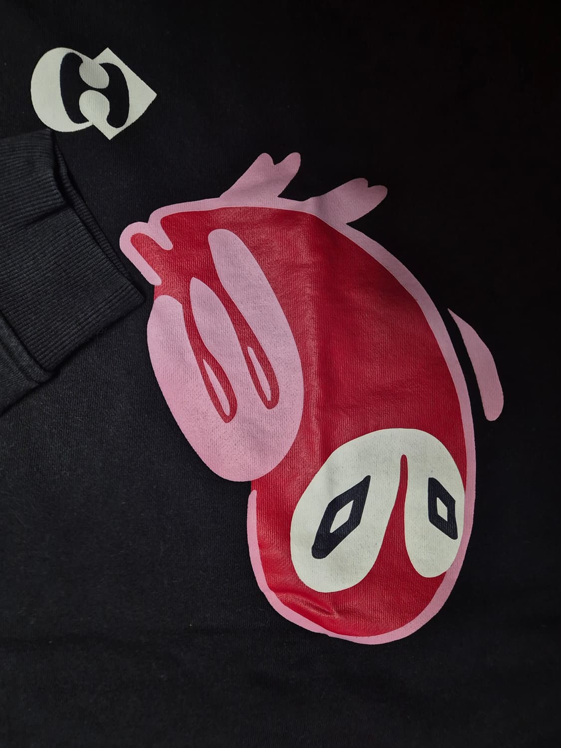 럭키슈에뜨 부엉이 맨투맨 블랙 36사이즈 상품이미지2