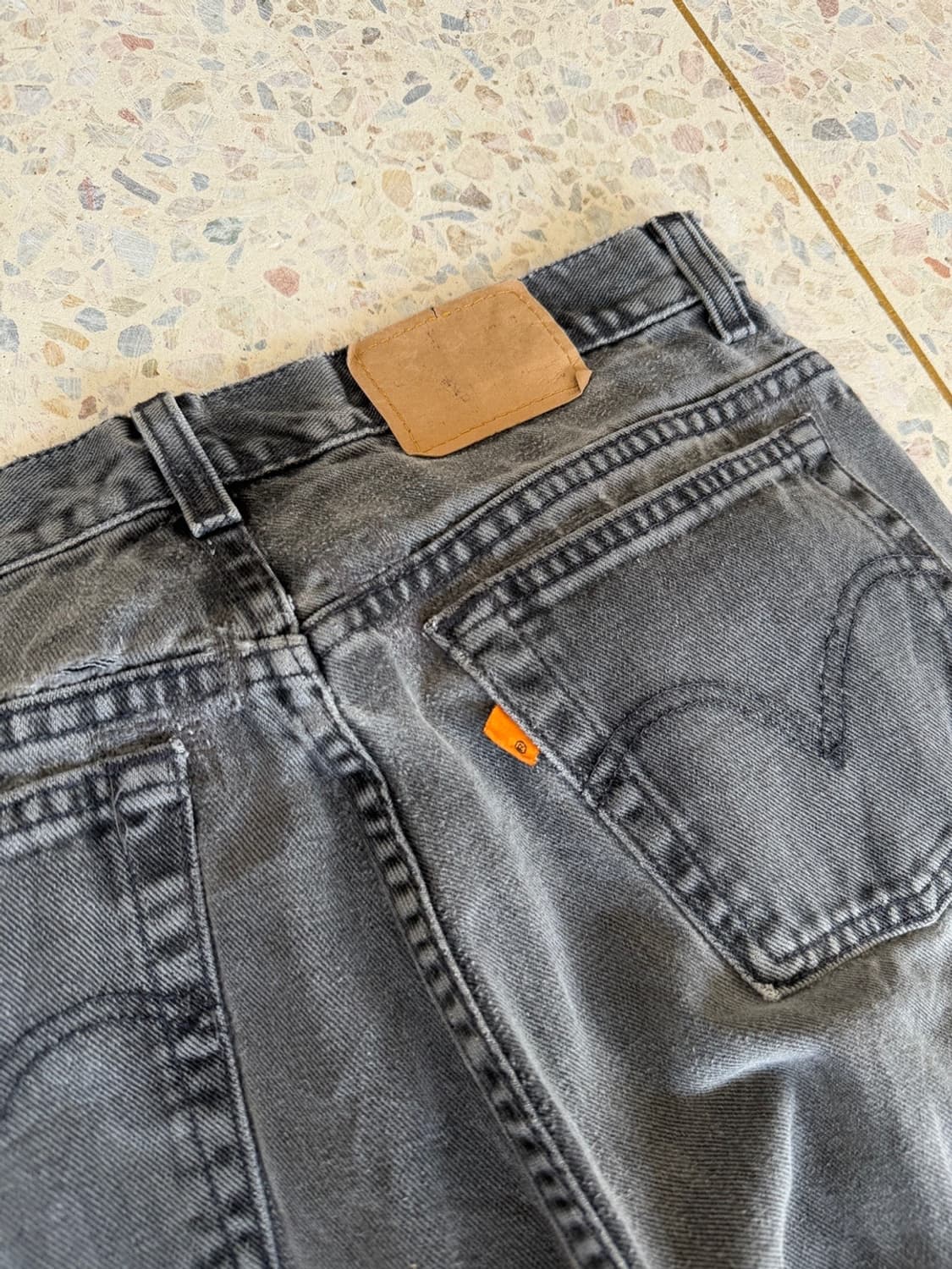 90‘s 리바이스 212 흑청 오렌지탭  상품이미지7