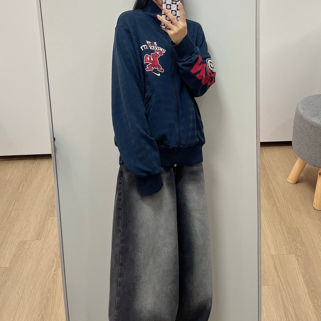 나이키 BVTN 유니버시티 오레곤 네이비 트랙탑 져지 상품이미지1
