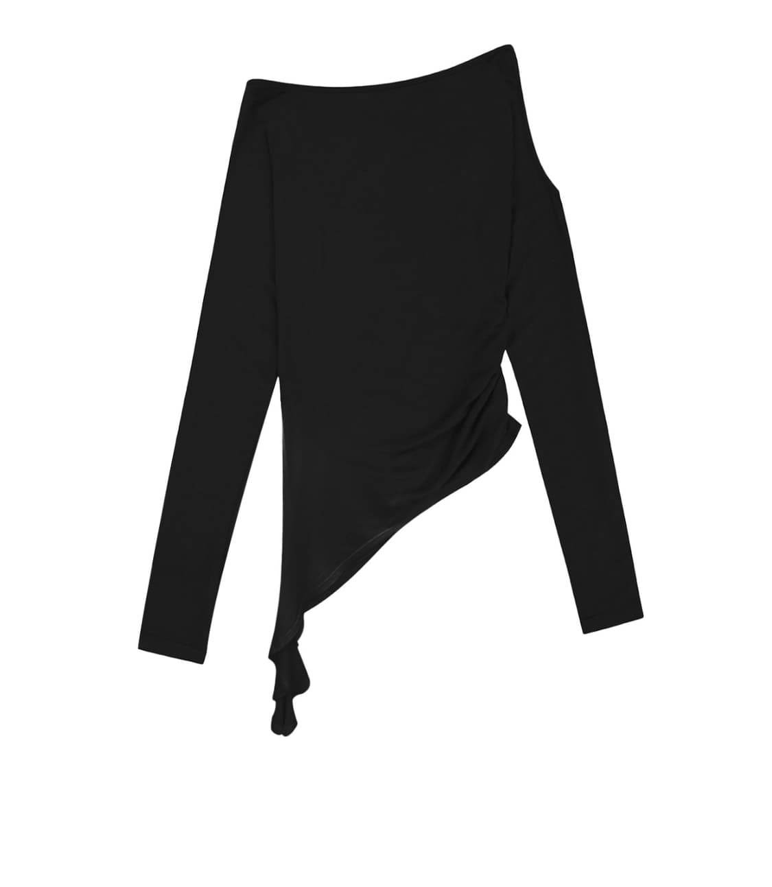 보헤미안서울 드레이프 숄더티 블랙 상품이미지2