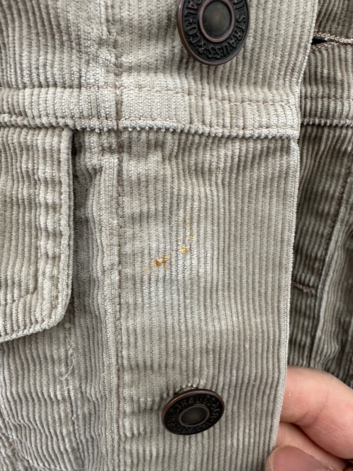 (실측M) 리바이스 화이트탭 코듀로이 자켓 상품이미지6