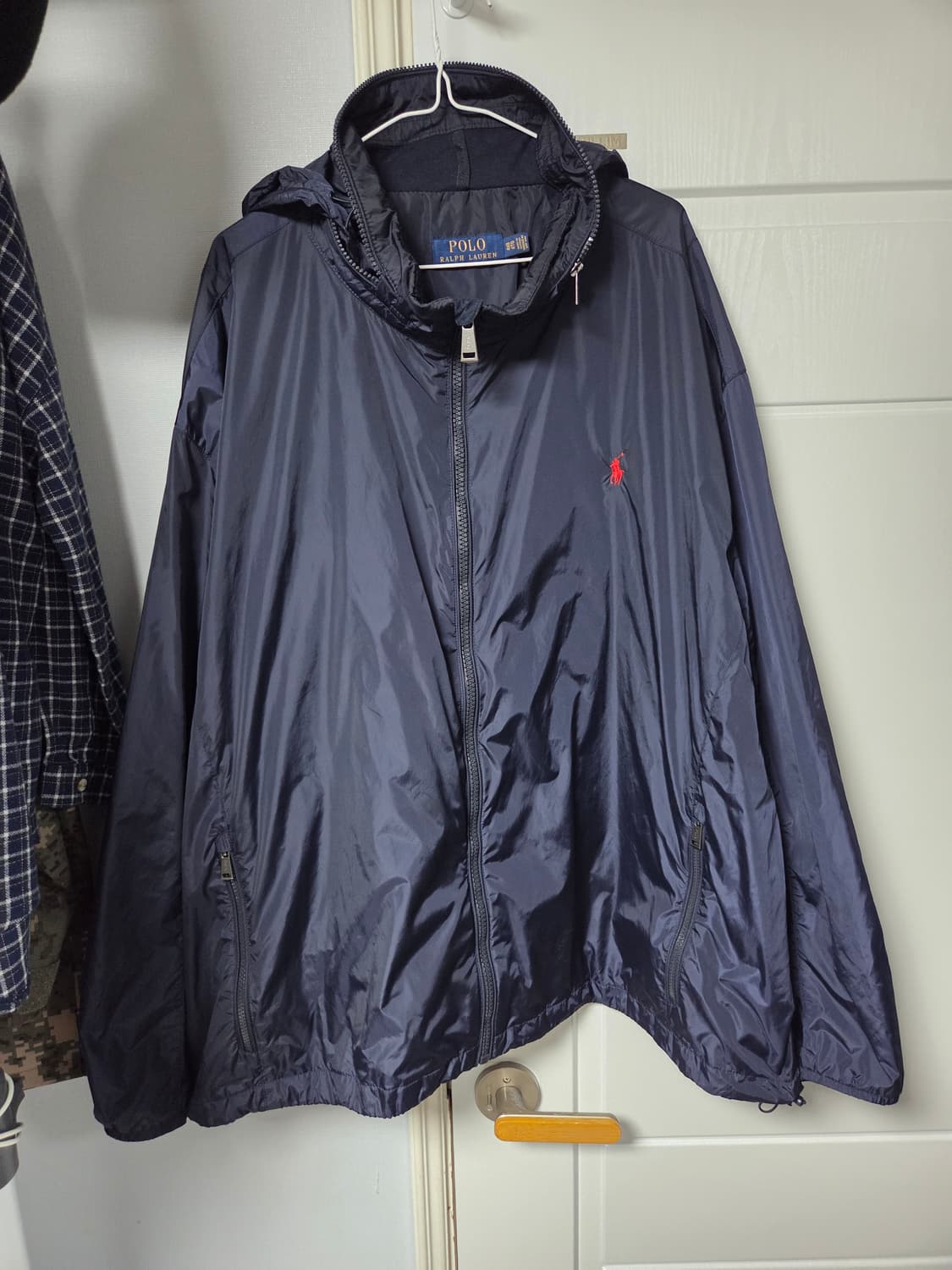 (4XL) (4XB) 폴로 랄프로렌 네이비 바람막이 후드집업 상품이미지1