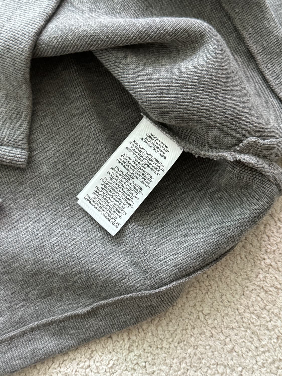 (새상품/정품) 폴로 보이즈 반집업 맨투맨 상품이미지4