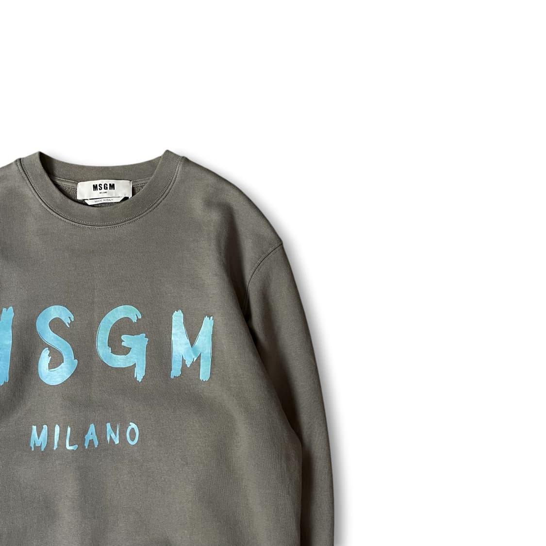 MSGM 블루 페인팅 차콜 맨투맨 M 상품이미지2