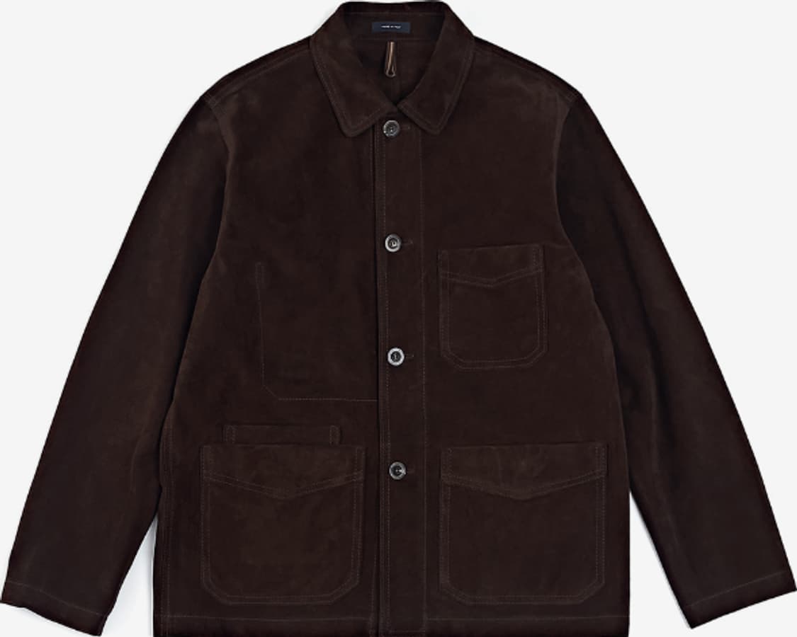 드레익스 스웨이드 초어자켓 초콜릿 상품이미지1