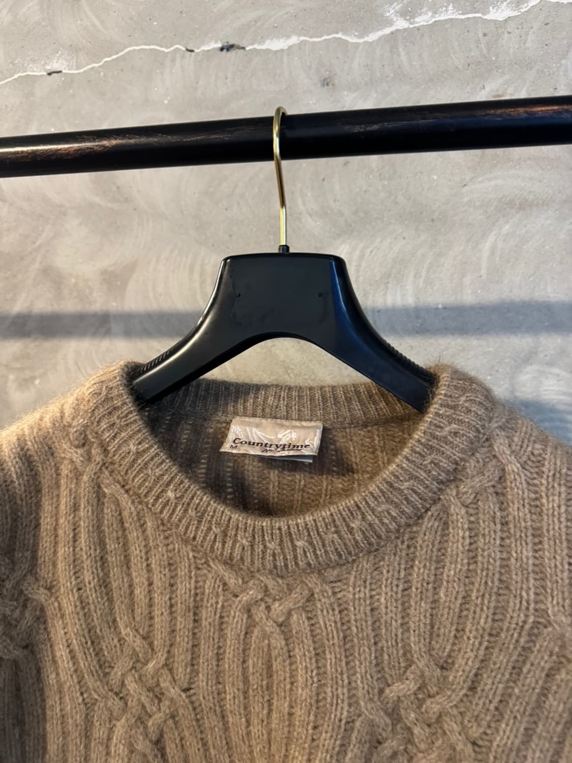 컨트리타임 캐시미어 케이블 니트 100 상품이미지3