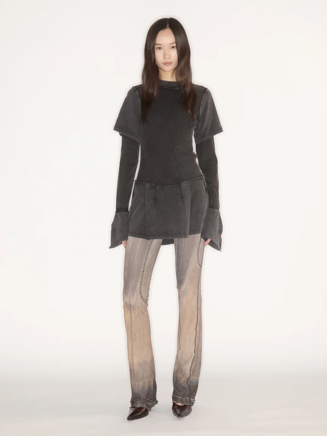 [XS,S]노울스 25fw BELLONA 워싱 드레스 상품이미지2